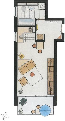 Etagenwohnung Passau Auerbach - 1 Zimmer, 35 m&sup2;, 470&euro; | Angebot:25881274