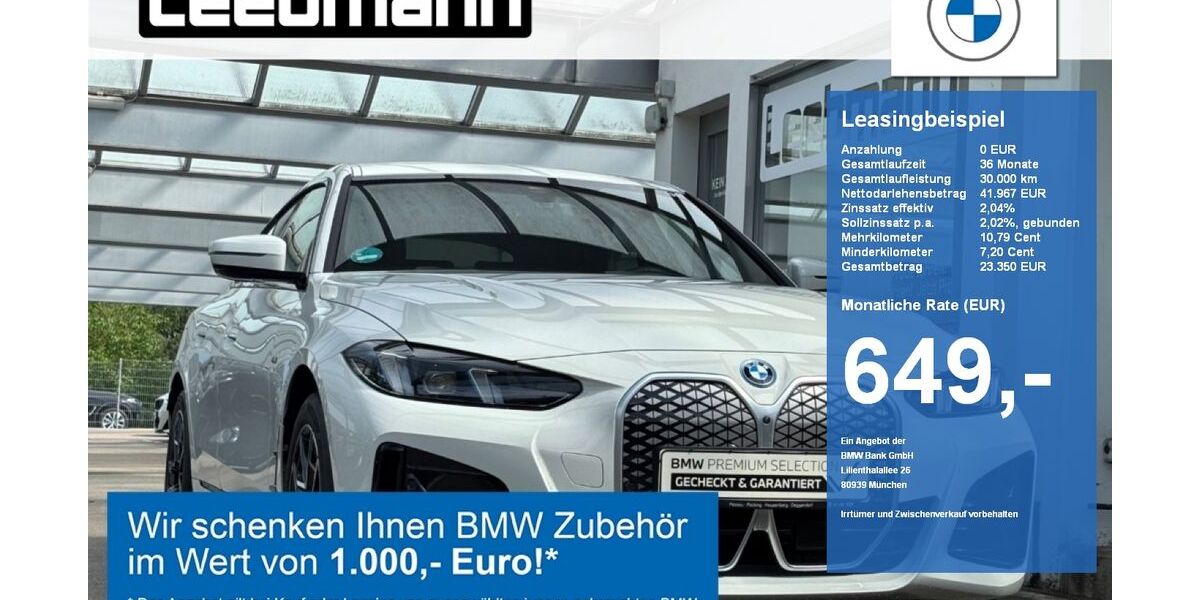 BMW i4 11.993 km 49.941 &euro; Hauzenberg 94051