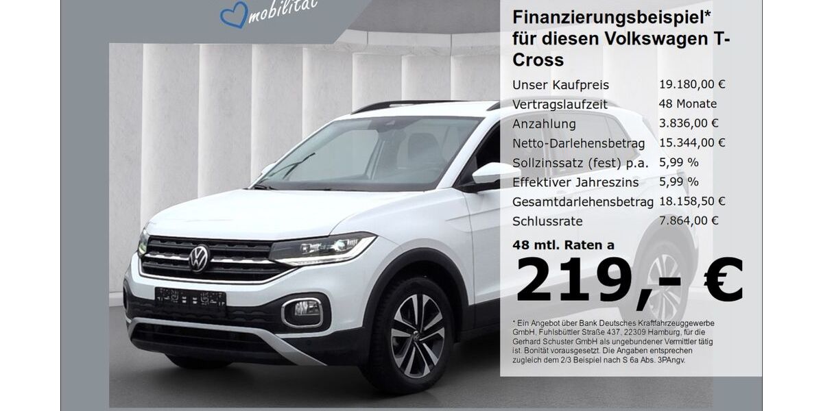 VW T-Cross 29.877 km 18.780 &euro; Ruhstorf 94099