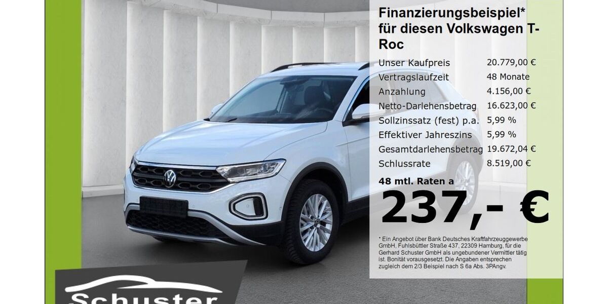VW T-Roc 24.390 km 20.779 &euro; Ruhstorf 94099