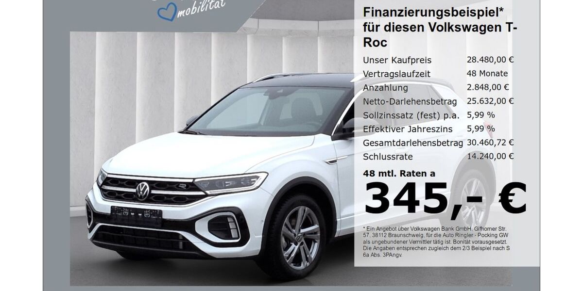 VW T-Roc 12.286 km 28.480 &euro; Pocking 94060