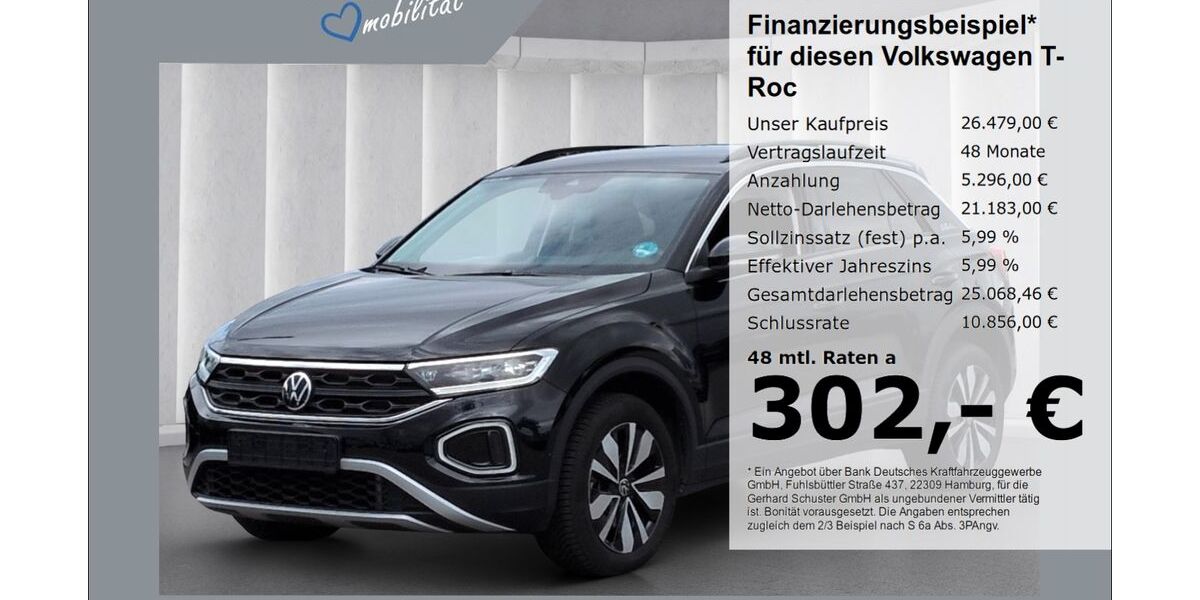 VW T-Roc 24.828 km 26.479 &euro; Ruhstorf 94099