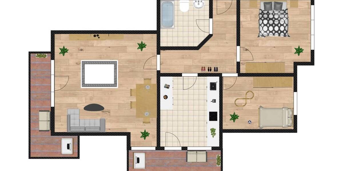 Etagenwohnung Untergriesbach - 3 Zimmer, 68 m&sup2;, 119.000&euro; | Angebot:25781287