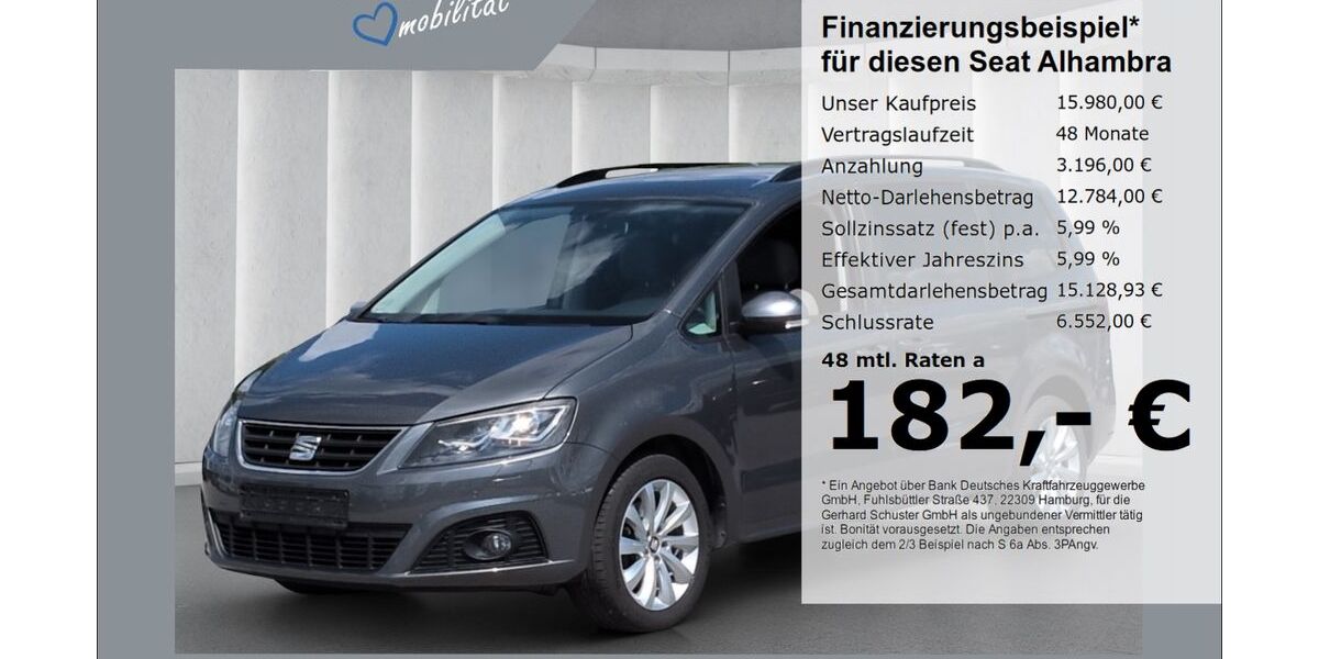 Seat Alhambra 167.325 km 15.980 &euro; Ruhstorf 94099