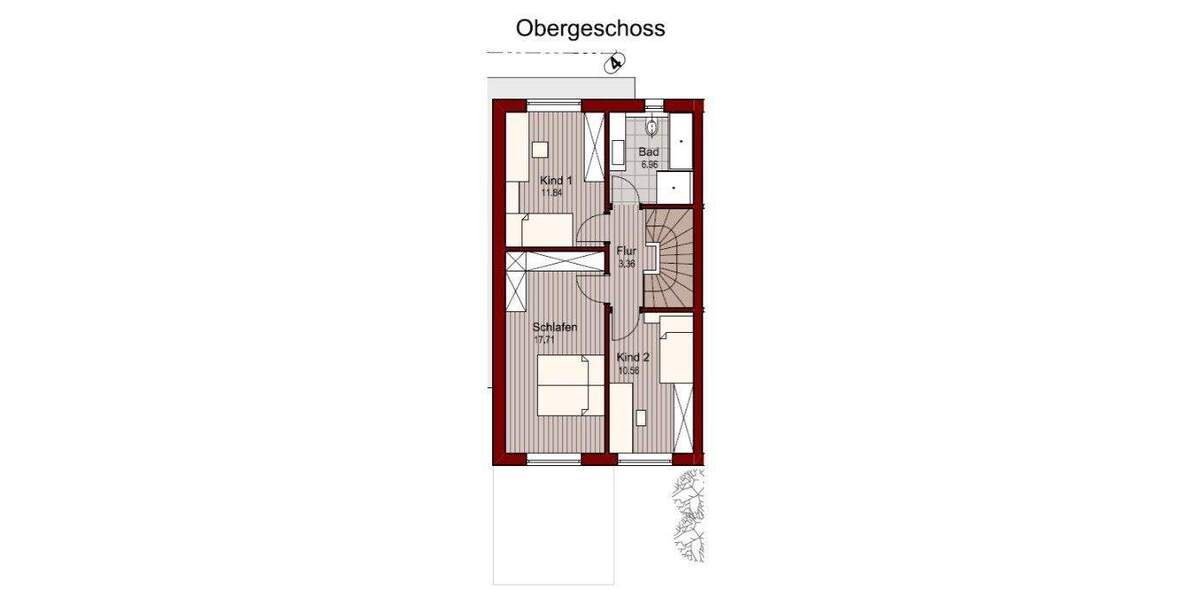 Reihenendhaus Vilshofen - 4 Zimmer, 107 m&sup2;, 449.000&euro; | Angebot:25665084