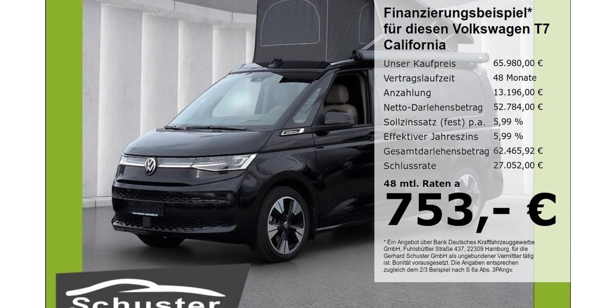 VW T7 California 31.023 km 65.980 &euro; Ruhstorf 94099