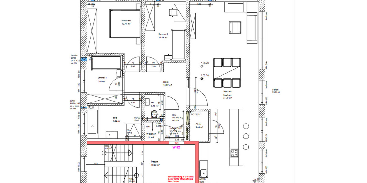 Etagenwohnung Passau Maierhof - 4 Zimmer, 124 m&sup2;, 1.635&euro; | Angebot:26003979