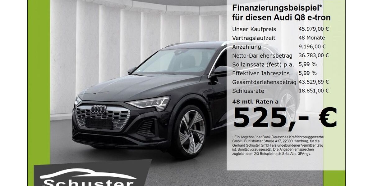 Audi Q8 e-tron 13.037 km 44.979 &euro; Ruhstorf 94099