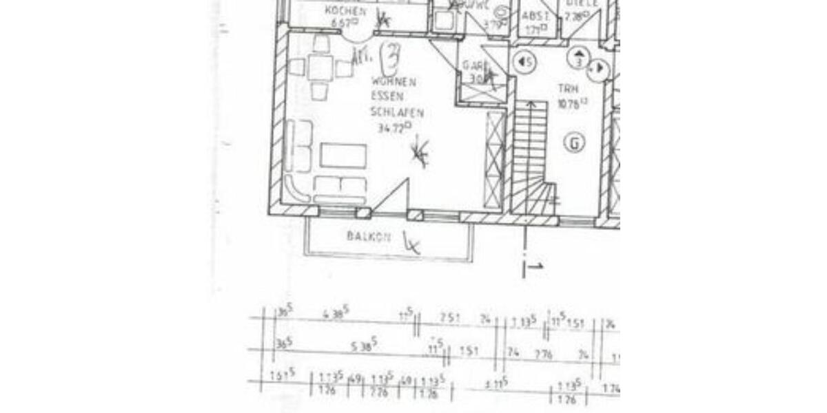 Etagenwohnung Zenting - 1 Zimmer, 50 m&sup2;, 405&euro; | Angebot:25405496