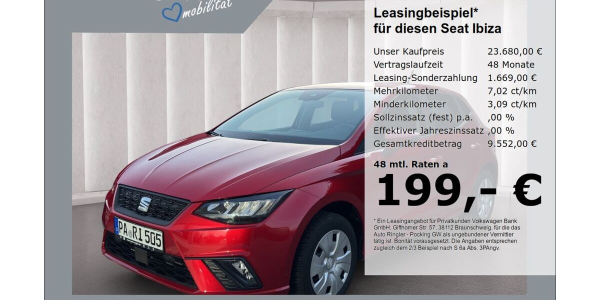 Seat Ibiza 2.500 km 23.680 &euro; Pocking 94060