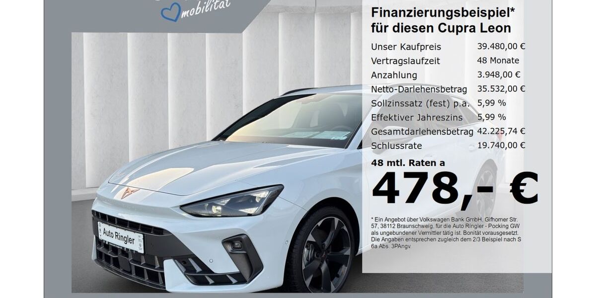 Cupra Leon 2.500 km 37.780 &euro; Pocking 94060